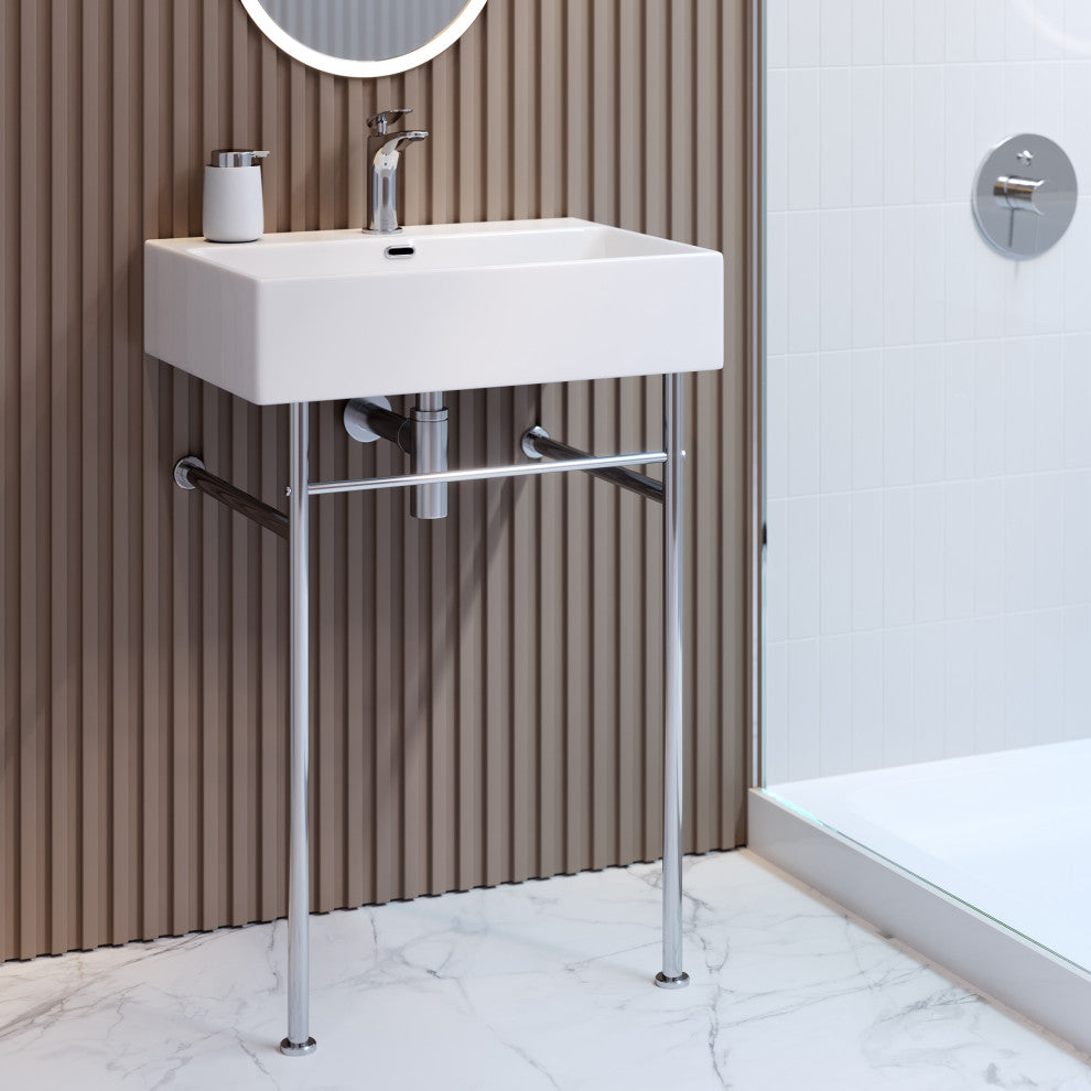 Claire 24 Ceramic Console Sink Bundle