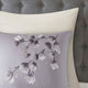 N Natori Sakura Blossom 3 Piece Cotton Sateen Printed Comforter Set, Lilac
