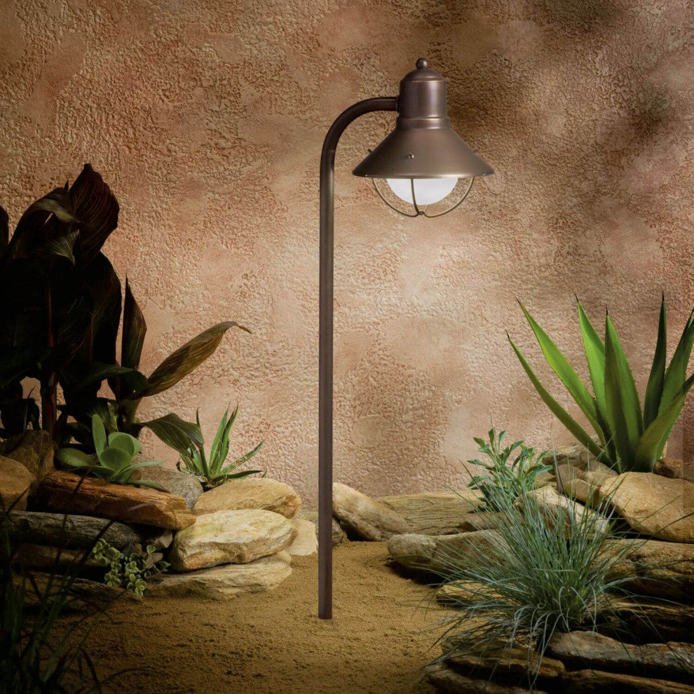 Kichler Seaside 1 Light Landscape 12V Path-Spread, Olde Bronze