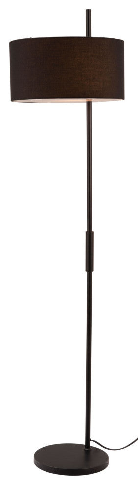 Floor Lamp Light, Steel Metal, Black, Kitchen Lounge Bistro Lobby Hospitality