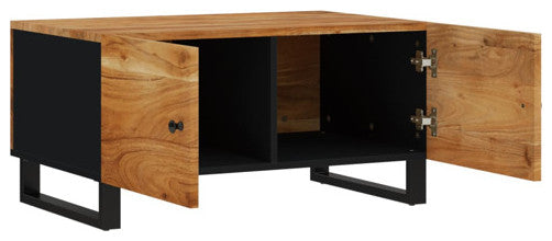 vidaXL Coffee Table Sofa Side Table Solid Wood Acacia and Engineered Wood