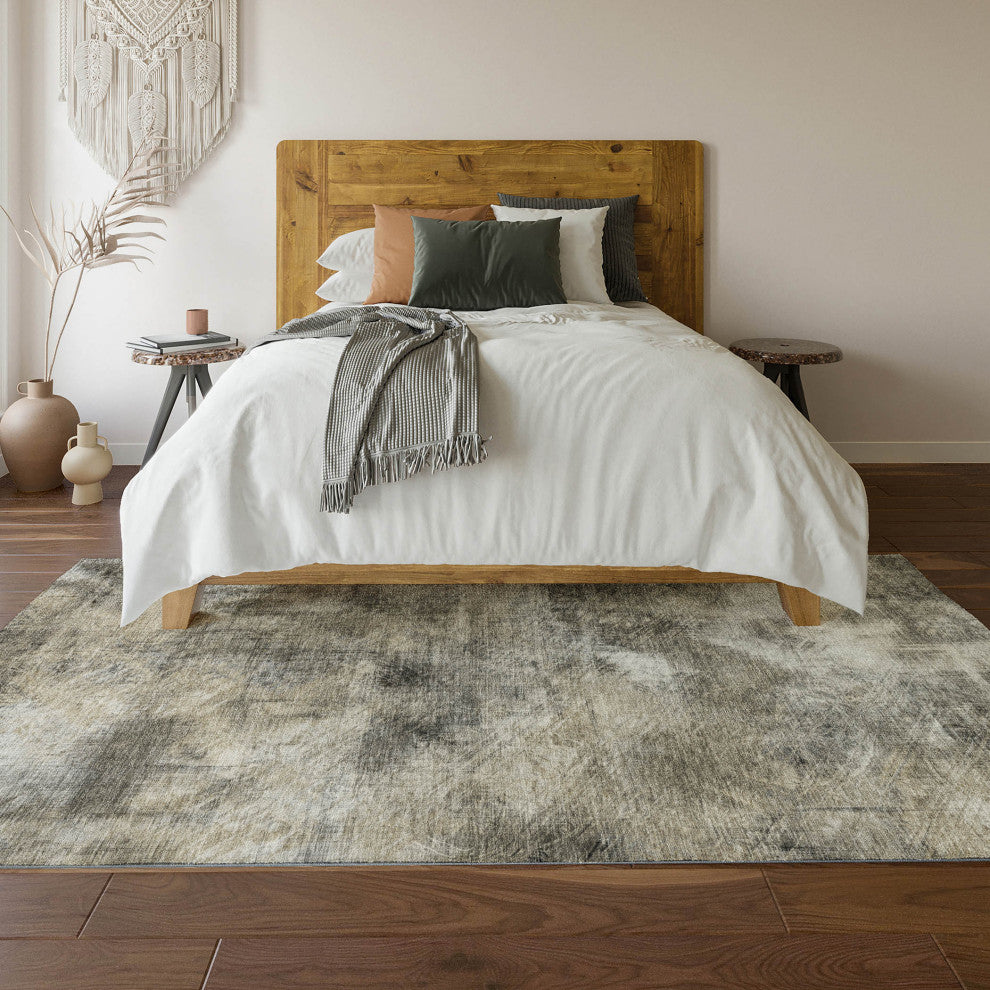 Premium Machine Washable Mayfield AMF596 Beige 9' x 12' Rug