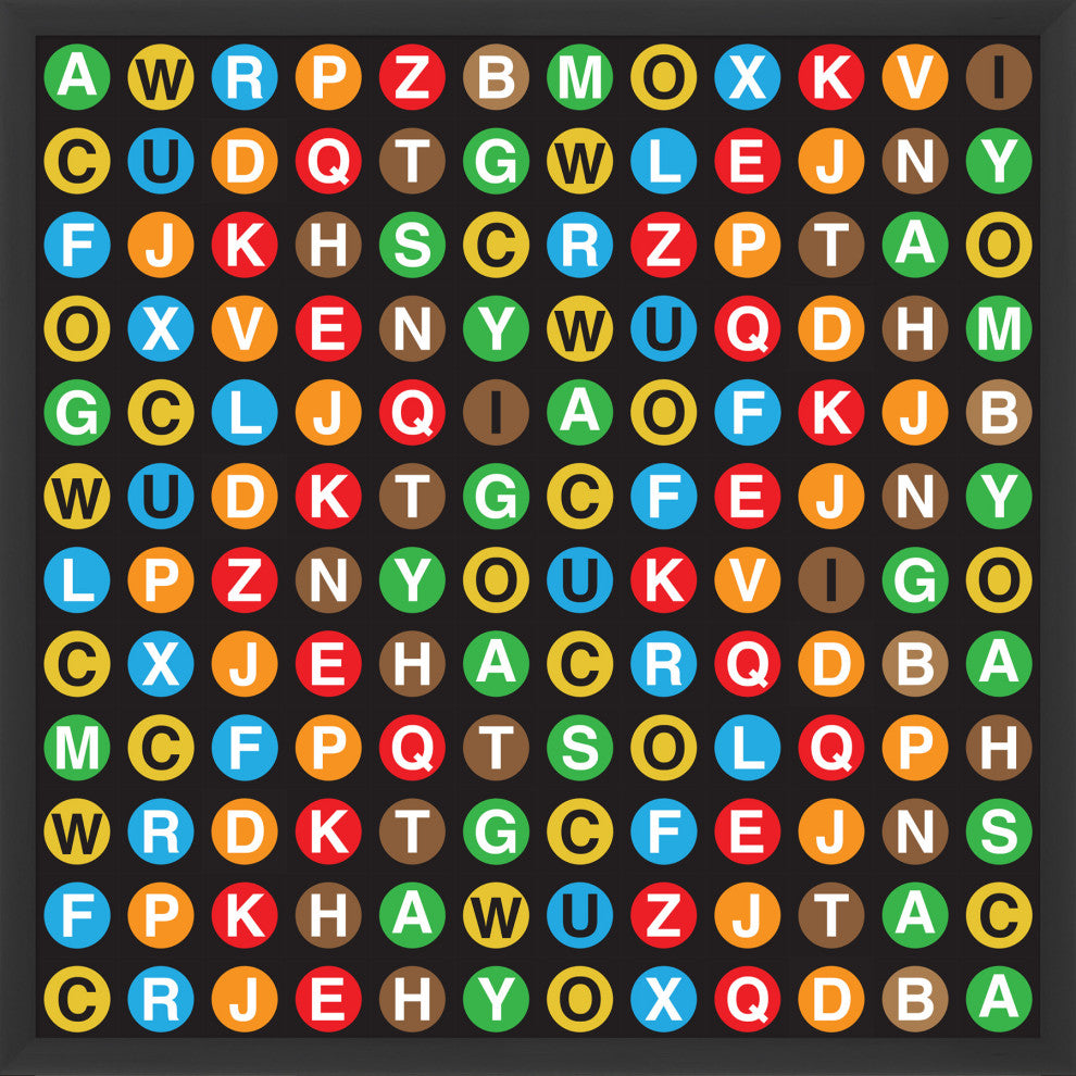Subway Letters, Giclee Reproduction Artwork