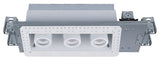 Silo LED Multiple Three-Light non-IC Airtight Housing, Light and 3000K, White