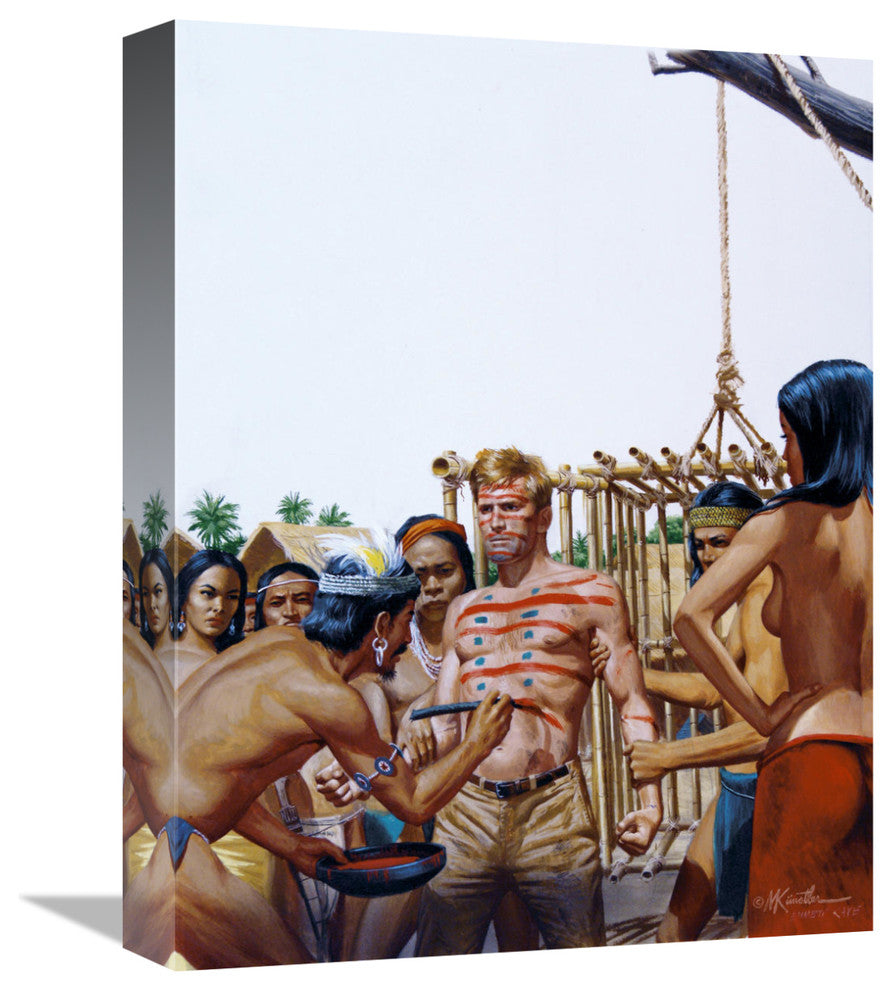 "From Under Cong Guns" Stretched Canvas Giclee by Mort Kunstler, 12"x16"