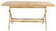 Safavieh Akita Folding Table, Natural/White