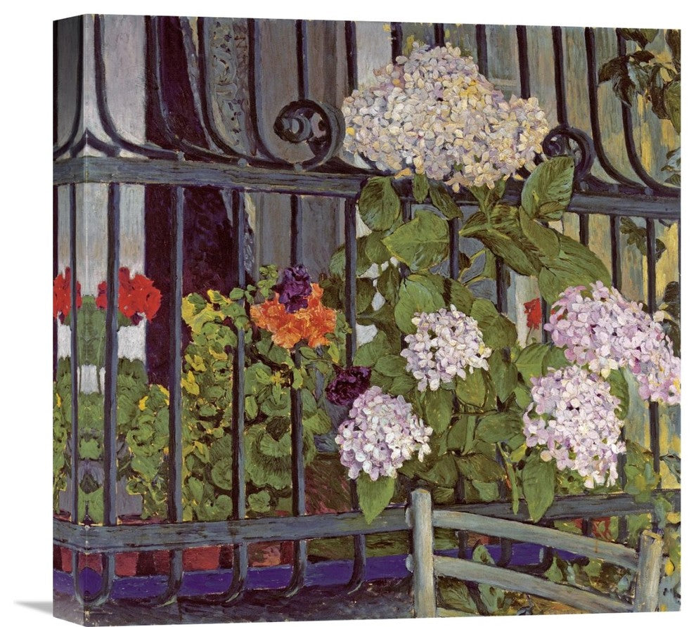 "Geranium" Stretched Canvas Giclee by Koloman Moser, 16"x16"
