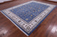 9' 1" X 12' 3" Persian Nain Hand-Knotted Wool and Silk Rug Q11612