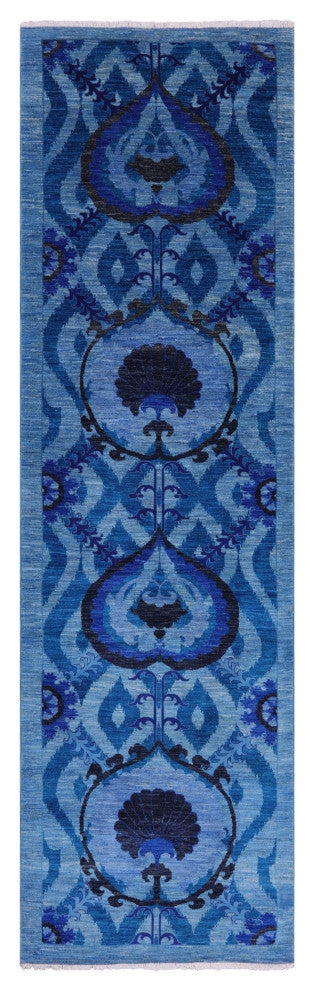 3' 2" X 11' 0" William Morris Handmade Runner Rug Q4545