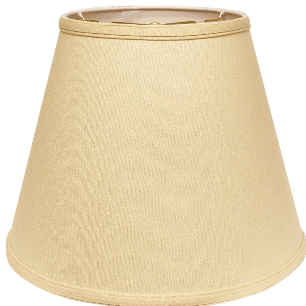 16" Parchment Biege Empire Deep Slanted Linen Lampshade