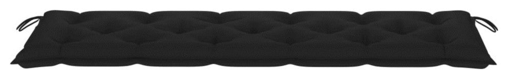 Vidaxl Garden Bench Cushion Black 70.9"x19.7"x2.8" Fabric