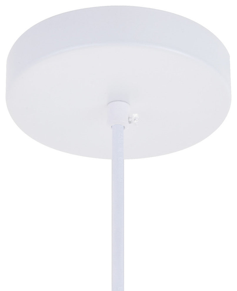 Elegant Lighting LDPD2047 Circa 15"H Pendant - Black