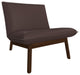Cantor Leather Lounge Chair, Finish Shown: Pumpernickel, Leather Shown: Chia