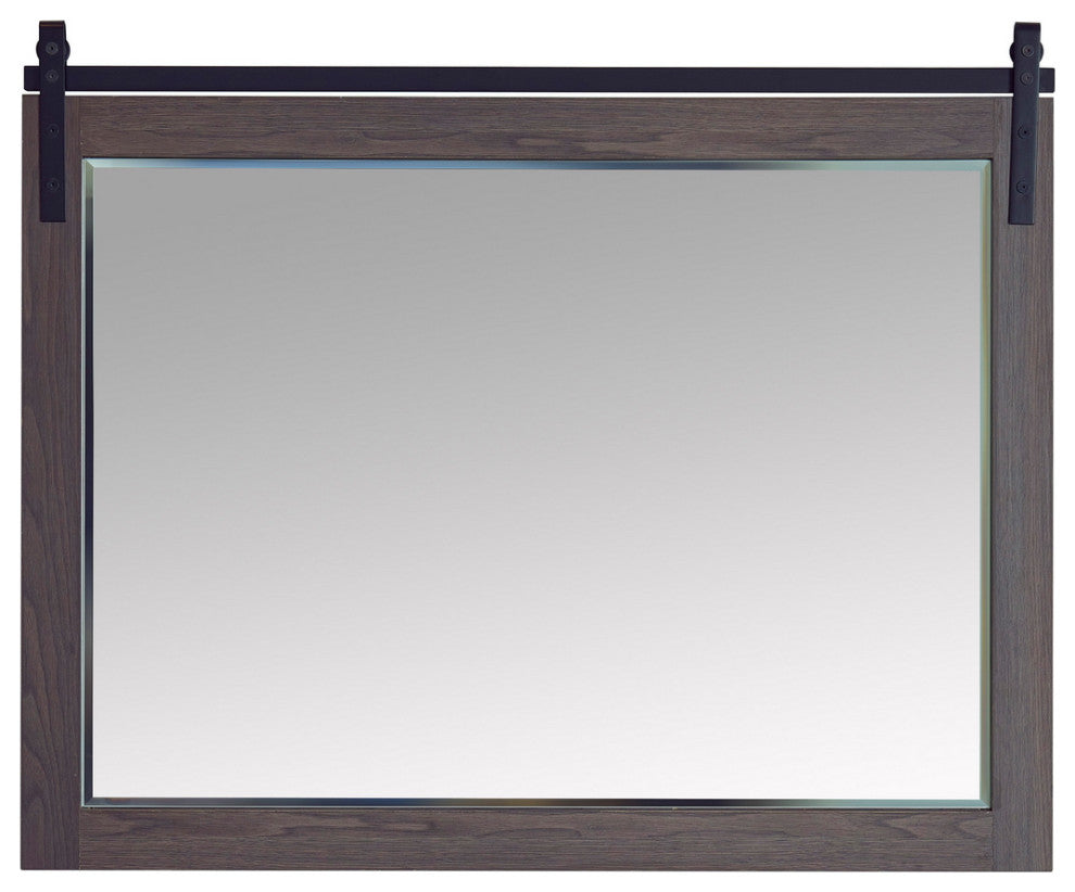Cortes Rectangular Wall Mount Mirror, Suleiman Oak, 48"