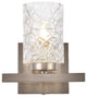 Living District Cassie 1-Light Bath Sconce Satin Nickel