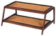 Double-Tier Brown Stand With 3-Pair Rubber Boot Trays Rectangle Ripple