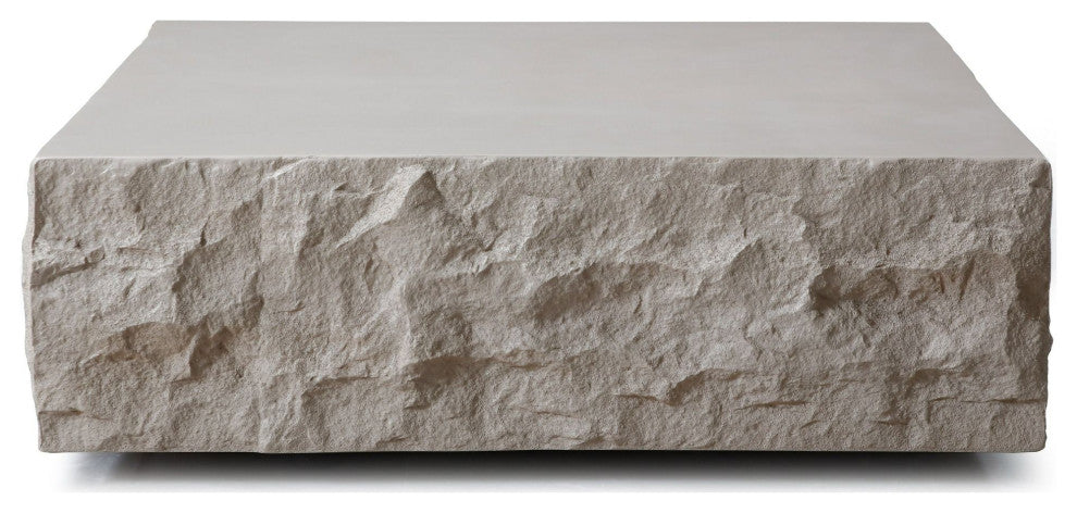 Modrest Quarry Modern Beige Square Coffee Table