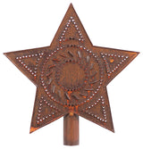 Star Tree Topper in Rustic Tin