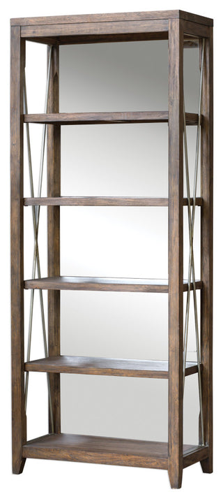 Uttermost Delancey Weathered Oak Etagere
