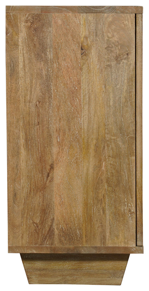 Ethan 4-door Carved Solid Wood Sideboard
