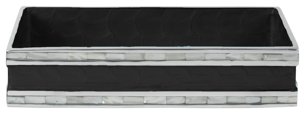 Classic 9" Guest Towel Tray, Caviar