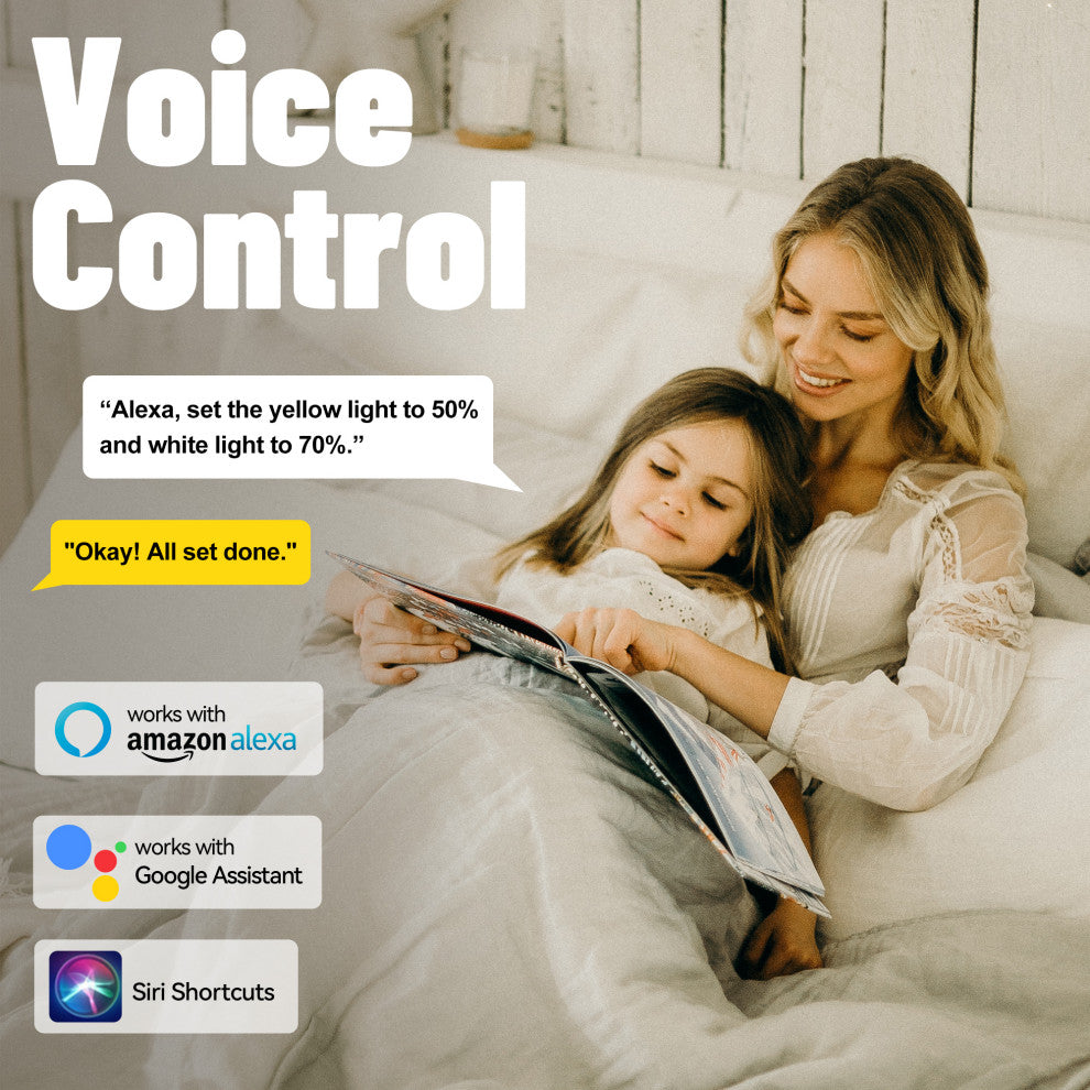 CARRO 52'' Smart Voice Control Ceiling Fan With Remote and Dim LED Lights, White
