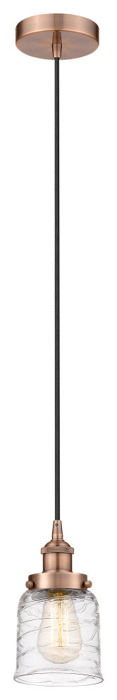 Innovations 616-1PH-AC-G513-LED 1-Light Mini Pendant, Antique Copper