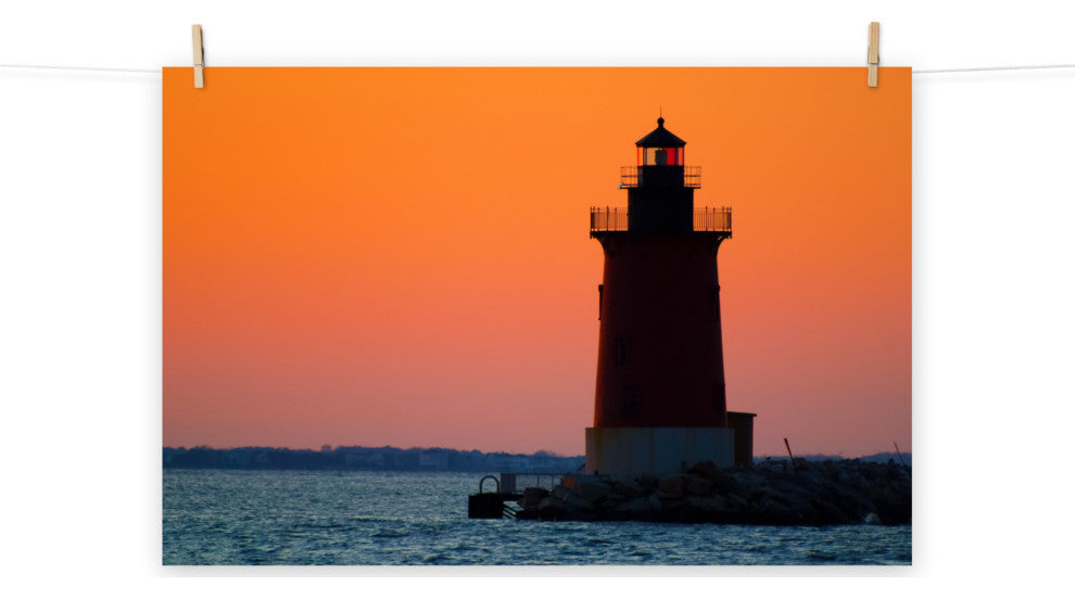 Sunset at Henlopen State Park 3 Landscape Photo Unframed Wall Art Print, 12" X 18"