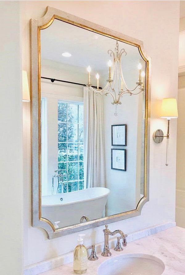 Tulip Silver And Gold Wall Mirror