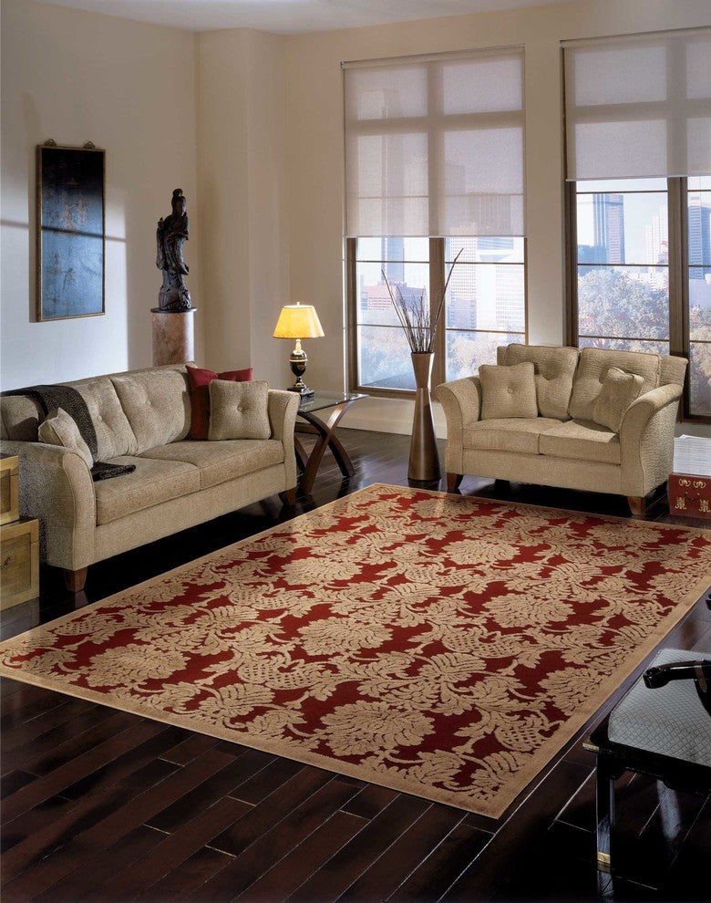 Nourison GRAPHIC ILLUSIONS 145 RED RUG
