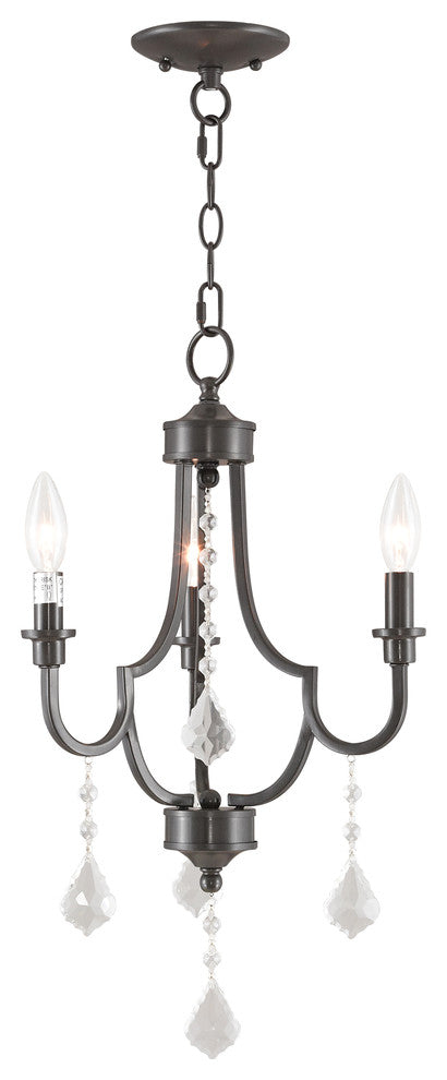 Glendale 3-Light Mini Chandelier, English Bronze