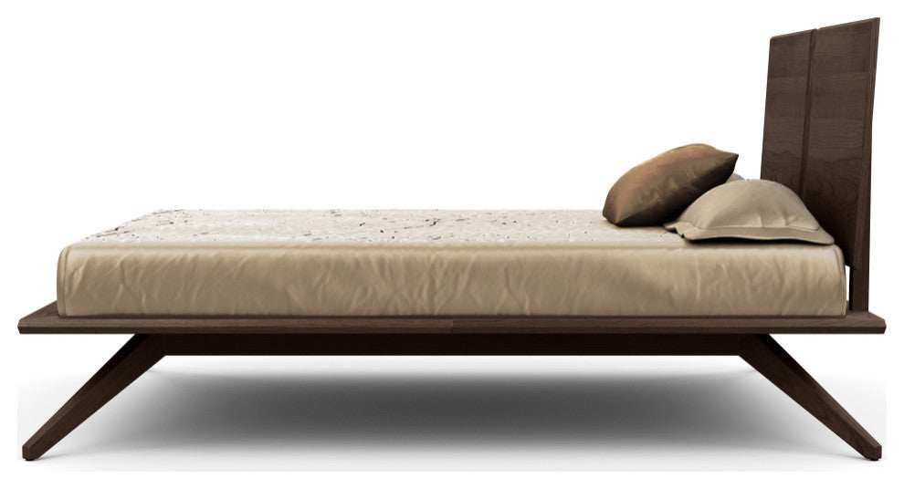 Copeland Astrid Bed With 2 Headboard Panels, Smoke Cherry, Cal King