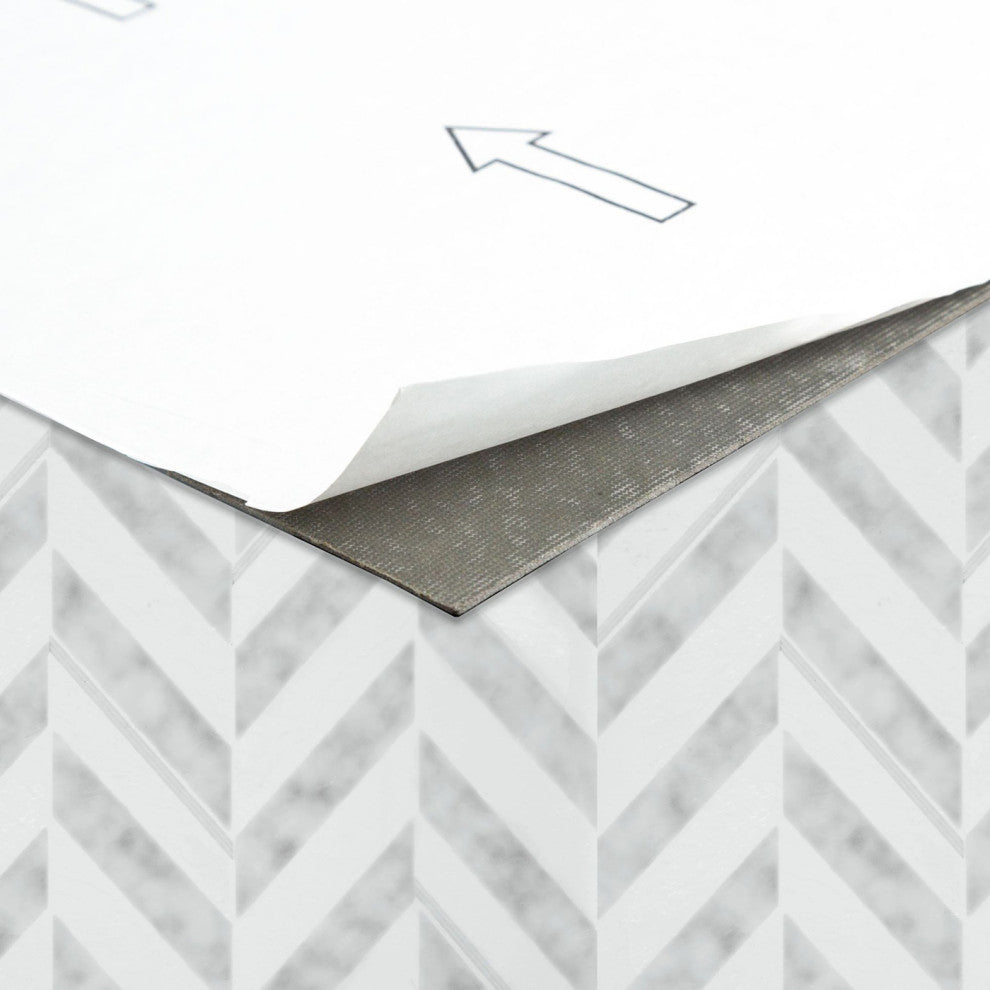 Achim Home Furnishing Retro 12" x 12" Self Adhesive Floor Tiles Chevron 20 Tile