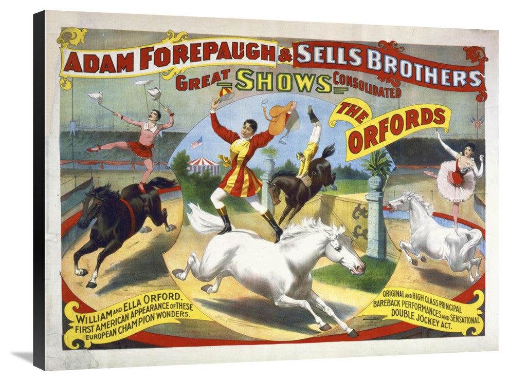 Adam Forepaugh and Sells Brothers, The Oxfords, William And Ella Oxford, 36x27