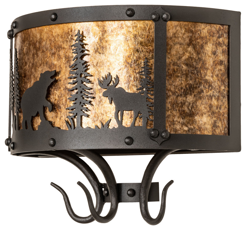 13.5 Wide Wildlife at Pine Lake Wall Sconce