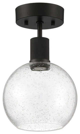 Access Lighting 63148LEDD/SDG Port Nine 8"W LED Semi-Flush Globe - Matte Black