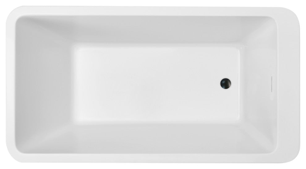 60'' Streamline NPT9250BL Freestanding Tub With Internal Drain