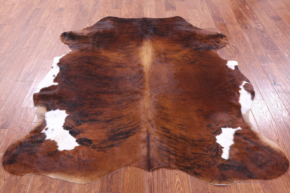 6' 4" X 5' 7" Natural Cowhide Rug C1979