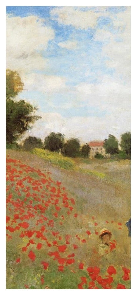 "Field Of Poppies (Les Coquelicots) 1873 (center)" Paper Art, 20"x42"