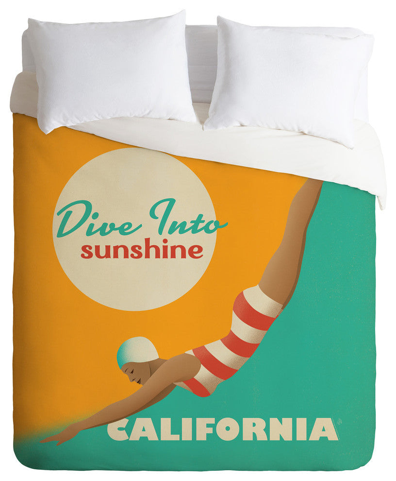 Deny Designs Anderson Design Group Dive California Duvet Cover - Lightweight