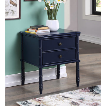 Ellison 2-Drawer Nightstand, Midnight Blue