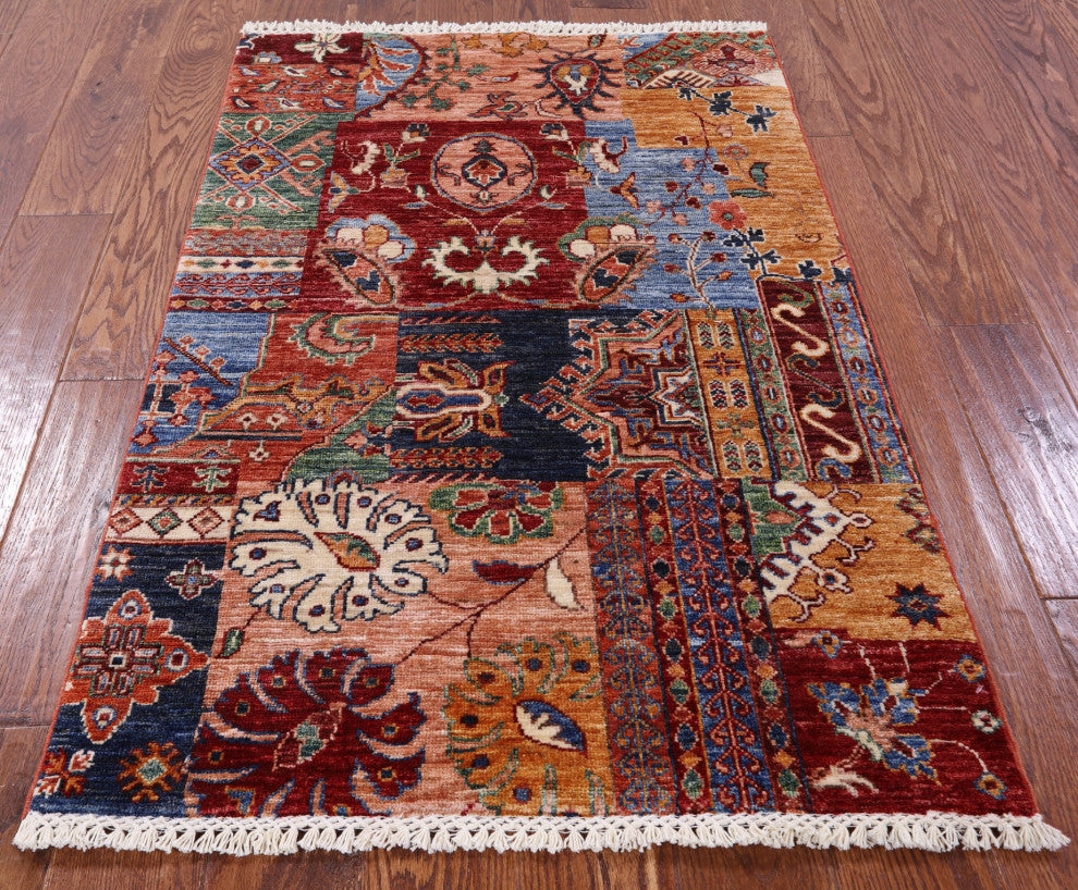 2' 9" X 4' 2" Super Kazak Handmade Wool Rug - Q12767