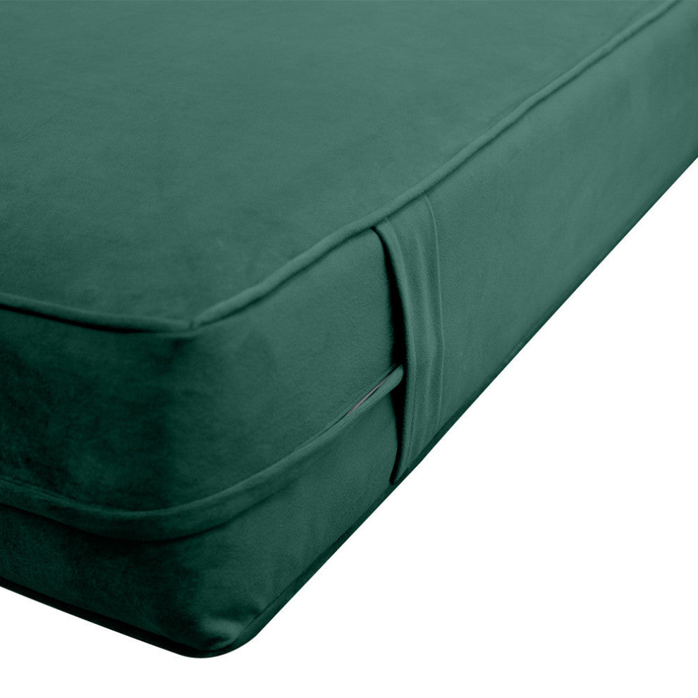 Same Pipe 6" Twin 75x39x6 Velvet Indoor Daybed Mattress |COVER ONLY|-AD317