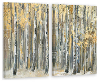 Autumn Forest Diptych, 40"x30"