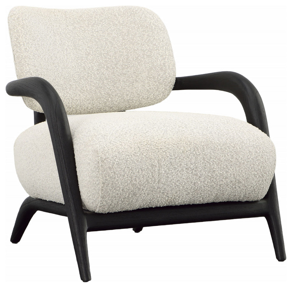 Alford Boucle Upholstered Occasional Chair, Ivory