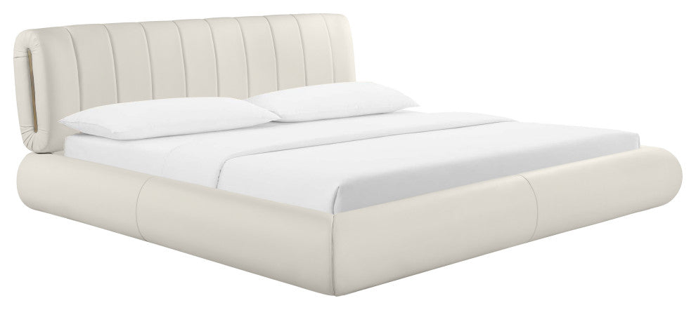 Karol Vegan Leather Bed, Queen