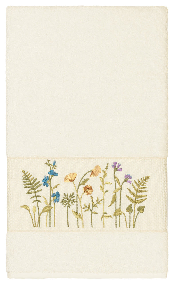 Serenity Embellished Bath Towel, Cream