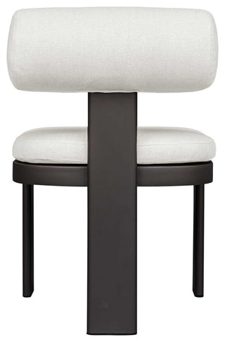 Uttermost Bolster Back White Outdoor Dining Chair