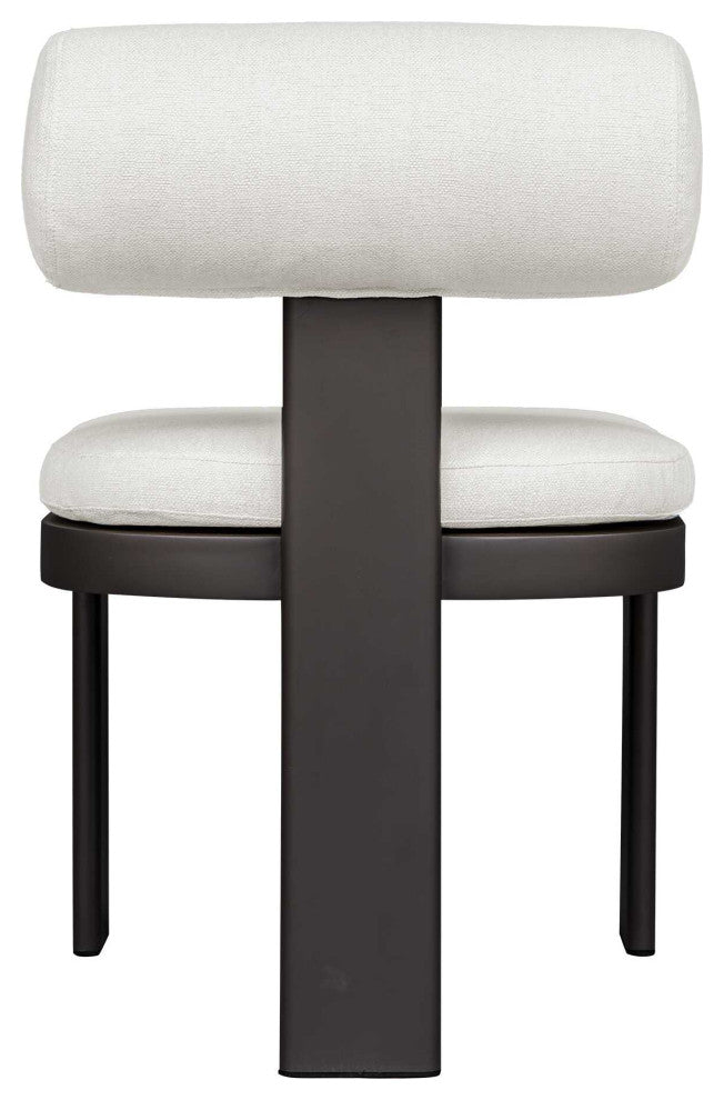 Uttermost Bolster Back White Outdoor Dining Chair