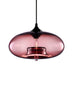 MIRODEMIÂ® Tourrettes-sur-Loup Loft Glass Pendant Lamp, Wine Red